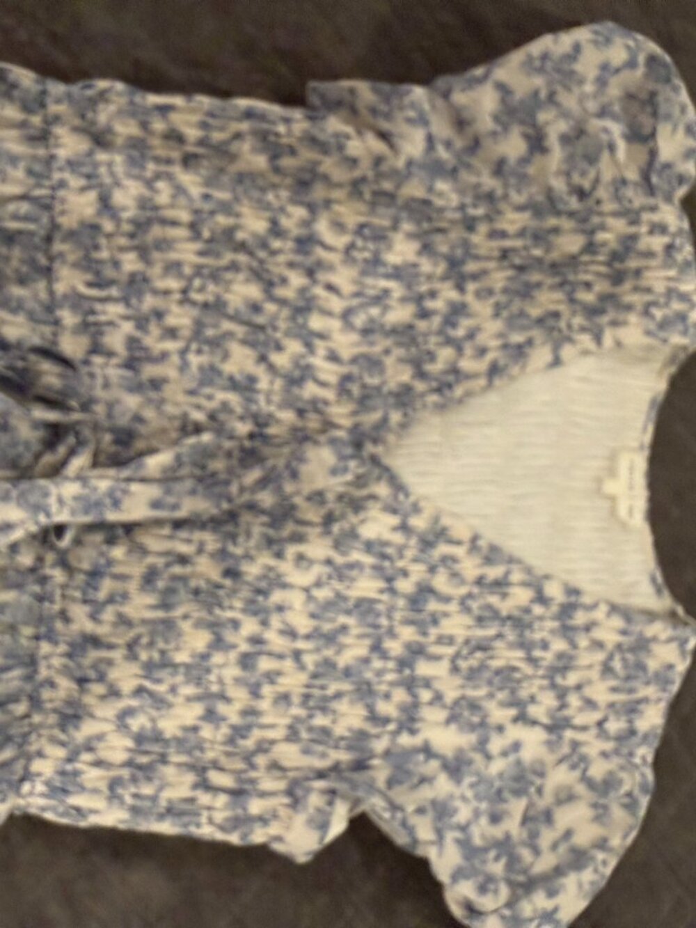 Blue and white Entro Blouse